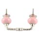 Pink Round Cearmic Cut Bridge Handles 